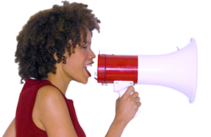 Lady with Megaphone