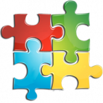 colored puzzle pieces