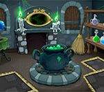 Cartoon of Witch's room as an Escape Room