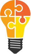 light bulb puzzle icon