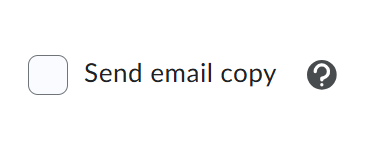 Send Email Copy beside a checkbox